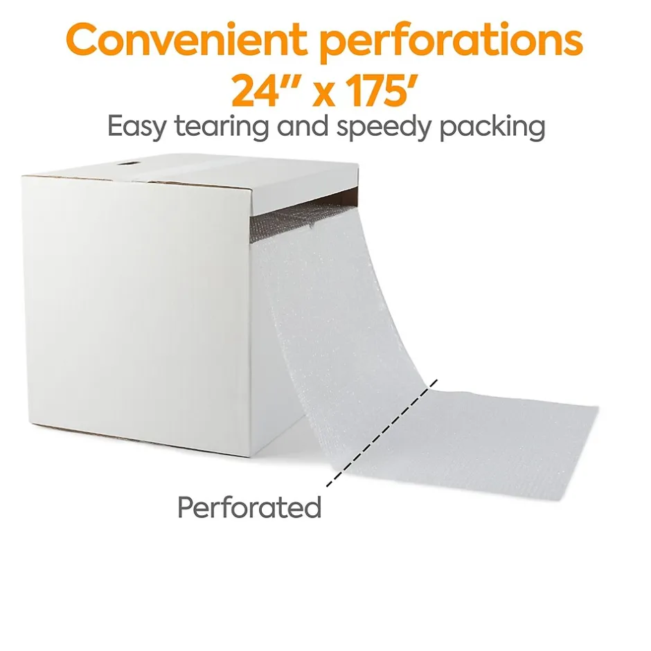 Staples 3/16" Standard Bubble Roll, Recycled, 24"W x 175' (4072831)* Bubble Rolls