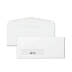 Staples #10 Window Envelopes, 4 1/8" x 9 1/2", White Wove, 500/Box (ST50151-CC)* Window