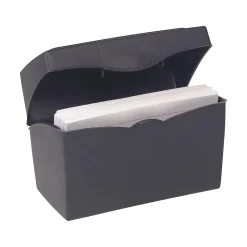 Outlet 3" x 5" Index Card File, Black (36936) Index Cards