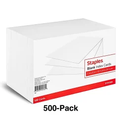 Discount 5" x 8" Index Cards, Blank, White, 500/Pack (TR51005) Index Cards