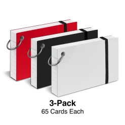 Clearance 3" x 5" Index Cards, Lined, White, 65 Cards/Pack, 3 Packs/Carton (TR21580) Index Cards