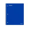 Staples ® Accel Poly 2-Subject Subject Notebooks, 8.5" x 11", College Ruled, 75 Sheets, Assorted (36739)