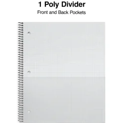 Staples Accel 1-Subject Notebooks, 8.5