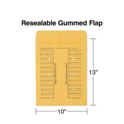Staples Adhesive Inter-Departmental Kraft Envelope, 10" x 13", Brown, 100/Box (SPL391542)* Business