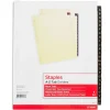 Staples Alphabetical Pre-Printed Paper Divider, A-Z Tabs, Buff/Black Tabs, 1 Set (18946/11483) Best