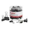 Staples Assorted Binder Clips, 1" Capacity, Black, 60 Clips/Pack (ST15339-CC) Online