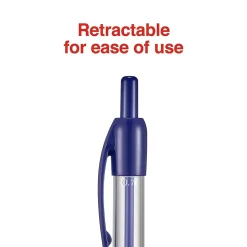 Staples Ballpoint Retractable Pens, Fine Point, Blue Ink, Dozen (50788) Online