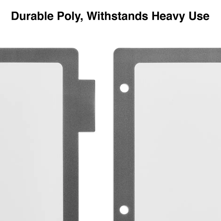 Staples Better Print & Apply Label Plastic Divider, 5 Tabs, Assorted Colors, 1 Set (23279-CC)