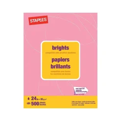 Hot Brights Multipurpose Paper, 24 lbs., 8.5" x 11", , 500/Ream (20106) Multipurpose Paper