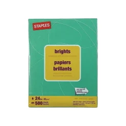 New Brights Multipurpose Paper, 24 lbs., 8.5" x 11", , 500/Ream (20103) Multipurpose Paper