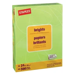 Hot Brights Multipurpose Paper, 24 lbs., 8.5" x 11", , 500/Ream (20105) Multipurpose Paper