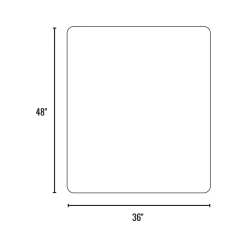 Hot Carpet Chair Mat, 36