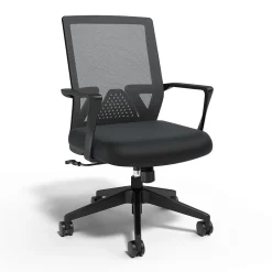 New Cartwright Ergonomic Fabric Swivel Task Chair, Black (ST62400) Office Chairs