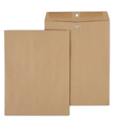 Staples Clasp & Moistenable Glue Catalog Envelopes, 10" x 13", Natural Brown, 100/Box (19965)* Catalog