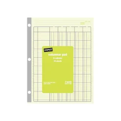 Hot Columnar Books, 100 Pages, 5 Columns, Green, 2/Pack (217851ABF) Accounting & Record Journals