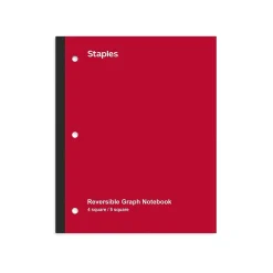 Staples ® Combo 1-Subject Subject Notebooks, 8.5" x 11", Specialty Ruled, 100 Sheets, Assorted (06497) Online