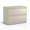 Discount Commercial 2-Drawer Lateral File Cabinet, Letter/Legal Size, Lockable, 28.15"H x 36"W x 18.62"D, Putty (60921/17450) File Cabinets