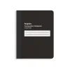 Staples Composition Notebook, 7.5" x 9.75", College Ruled, 80 Sheets, Black, 4/Pack (ST58293) Clearance