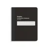 Staples Composition Notebook, 7.5" x 9.75", Black, 4/Pack (TR58294) Outlet