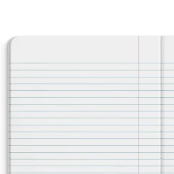 Staples ® Composition Notebook, 7.5" x 9.75", Wide Ruled, 100 Sheets, Red (ST55075) Clearance