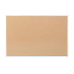 Outlet Cork Bulletin Board, Aluminum Frame, 6'W x 4'H (28317-CC) Bulletin