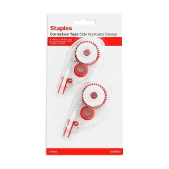 Staples Correction Tape, White, 2/Pack (ST59818) Hot
