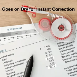 Staples Correction Tape, White, 6/Pack (ST59819) Outlet