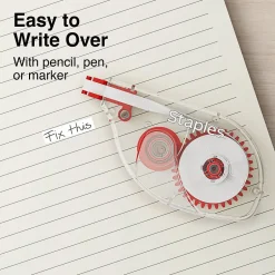 Staples Correction Tape, White, 6/Pack (ST59819) Outlet