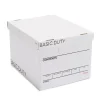 Staples Corrugated File Box Lift Off Lid, Letter/Legal Size, White/Black, 20/Pack (3325010/3325007) Outlet
