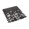 Staples ® Customizable Arc Notebook System, 9.38" x 11.25", Narrow Ruled, 60 Sheets, Black with Butterflies (28002) Clearance