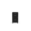 Outlet 3-Drawer Mobile Vertical File Cabinet, Letter Size, Lockable, 25.7"H x 14.3"W x 19.9"D, Black (ST52156-CC) File Cabinets