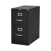 New 2-Drawer Mobile Vertical File Cabinet, Letter Size, Lockable, 29"H x 15"W x 25"D, Black (59555/25420) File Cabinets