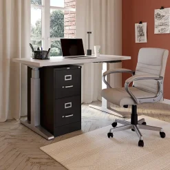 New 2-Drawer Mobile Vertical File Cabinet, Letter Size, Lockable, 29