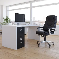 New 2-Drawer Mobile Vertical File Cabinet, Letter Size, Lockable, 29