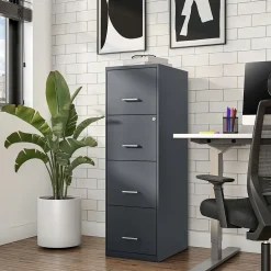 Clearance 4-Drawer Vertical File Cabinet, Letter Size, Lockable, 45.8