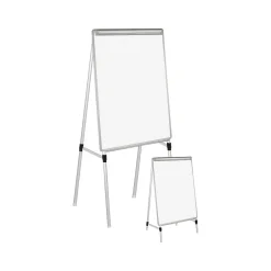 Outlet Dry Erase Easel, Silver Steel (28841-US/CC) Dry Erase