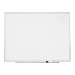 New Durable Magnetic Porcelain Dry-Erase Whiteboard, Aluminum Frame, 4' x 3' (52467/28331) Dry Erase