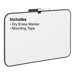 Best Durable Melamine Dry-Erase Board, Plastic Frame, 11" x 17" (VMMC10112) Dry Erase