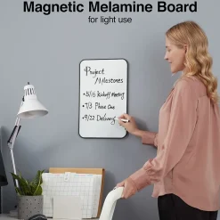 Best Durable Melamine Dry-Erase Board, Plastic Frame, 11