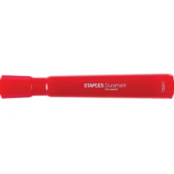 Staples DuraMark Permanent Markers, Chisel Point, Assorted, 12/Pack (10404)