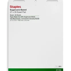 Best Easel Pads, 27" x 35", White, 50 Sheets/Pad, 4 Pads/Carton (ST17641) Easel Paper Pads