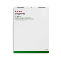Outlet Easel Pads, 27" x 35", White, 50 Sheets/Pad, 4 Pads/Carton (ST17640) Easel Paper Pads
