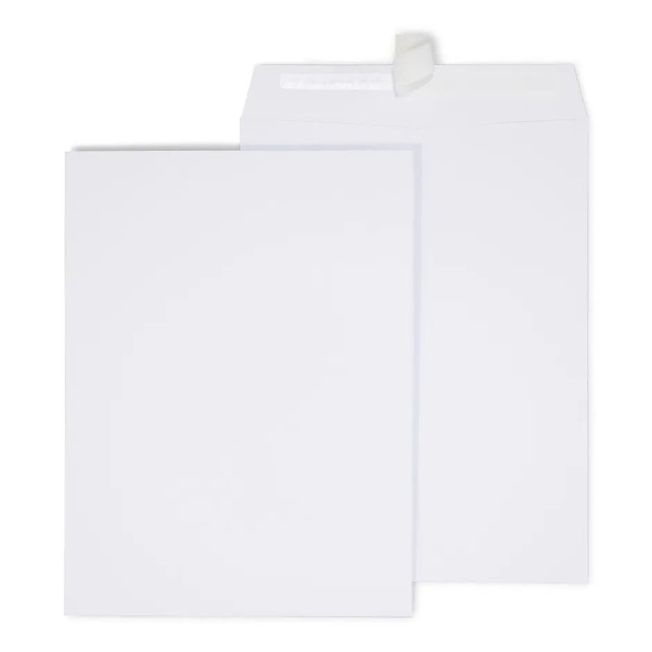 Staples EasyClose Catalog Envelopes, 9"L x 12"H, White, 250/Box (479885N)* Catalog