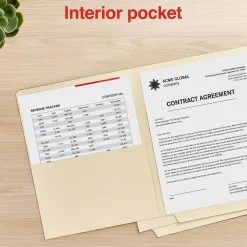 Staples End Tab File Folder, Straight Cut, Letter Size, Manila, Reinforced Tab, 50/Box (ST62572) Sale