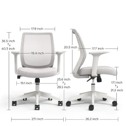 Essentials Ergonomic Fabric Swivel Task Chair, (UN58149) Ergonomic Chairs