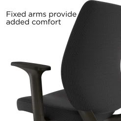 Outlet ® Essentials Ergonomic Fabric Swivel Task Chair, Black (UN59380) Office Chairs