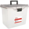 Staples File Box File Portable Tote, Letter Size, Clear (140165/111112) Sale
