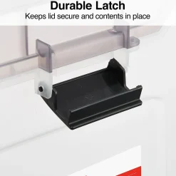 Staples File Box File Portable Tote, Letter Size, Clear (140165/111112) Sale