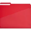 Staples File Folder, 1/3-Cut Tab, Letter Size, Plastic, Assorted Colors, 30/Box (ST62541) Hot