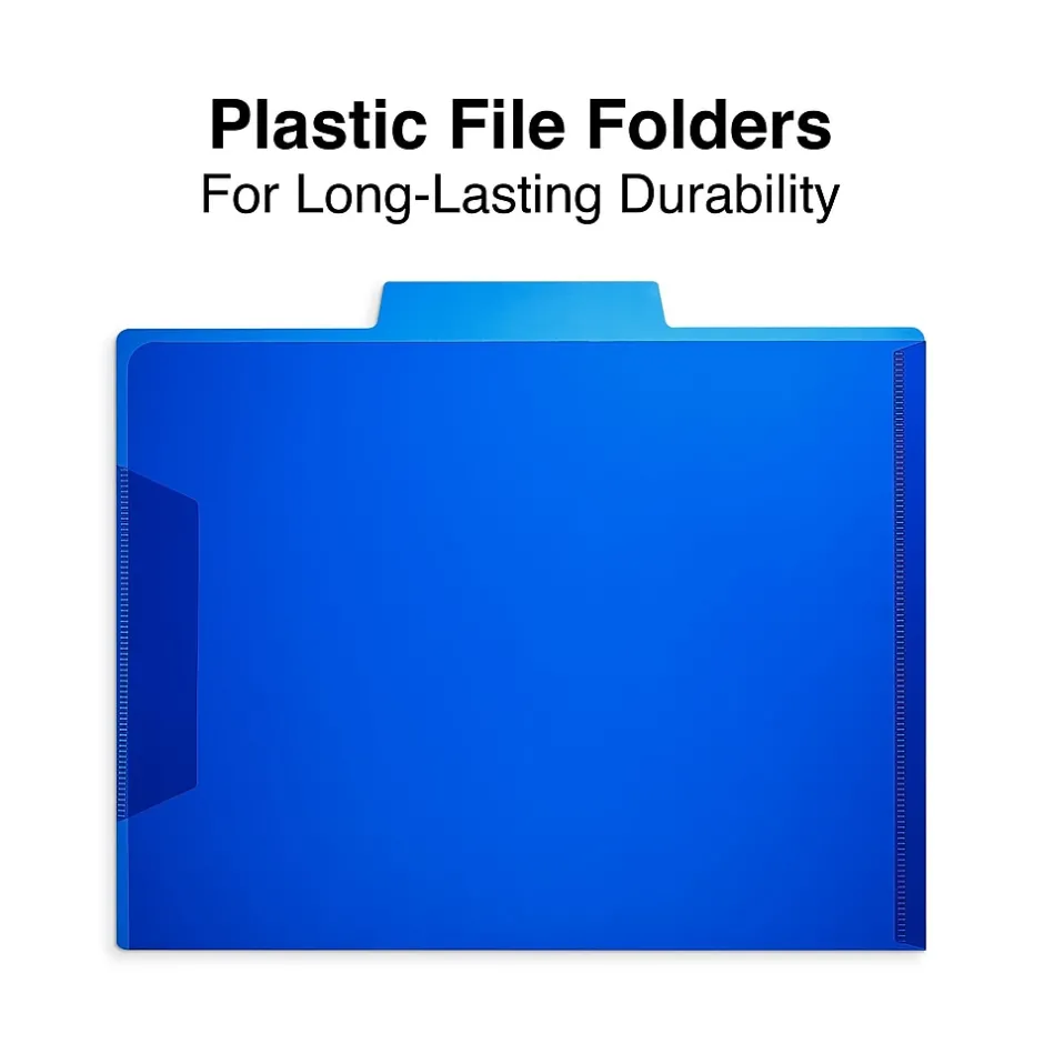 Staples File Folders, 1/3-Cut Tab, Letter Size, Assorted Colors, 6/Pack (TR10847/10847) Discount